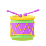 drum stick 3d illustration