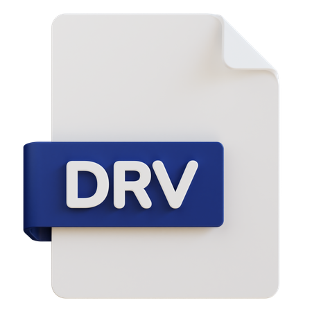 Drv File  3D Icon