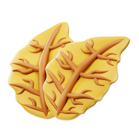 Dry Leaf  3D Icon