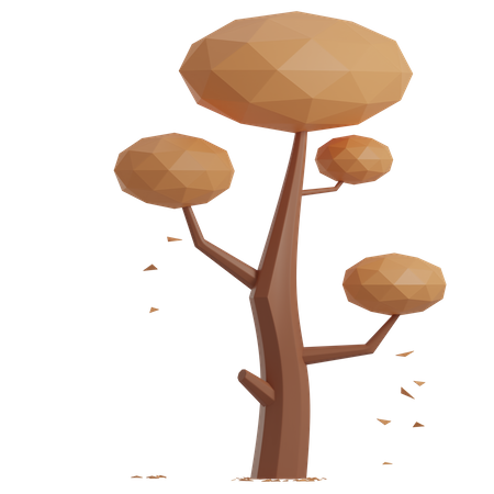 Dry Tree  3D Illustration