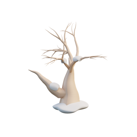 Dry Tree 3D Illustration