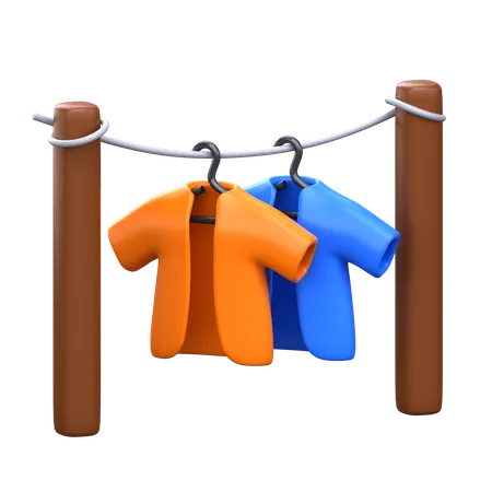 Drying Clothes  3D Icon