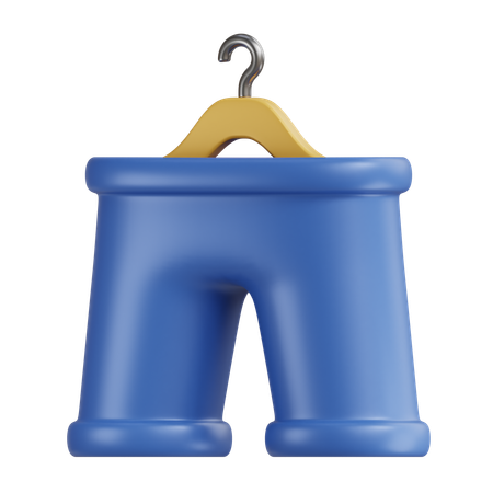 Drying Pant  3D Icon
