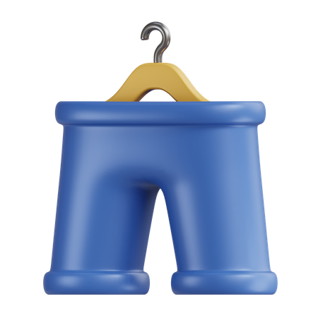 Drying Pant  3D Icon