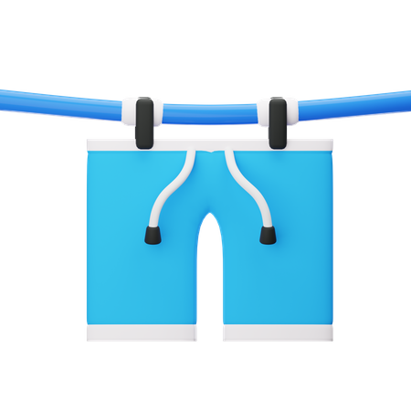 Drying Pant  3D Icon