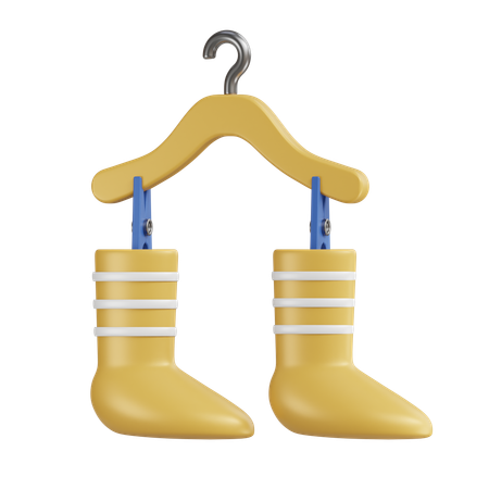 Drying Socks  3D Icon