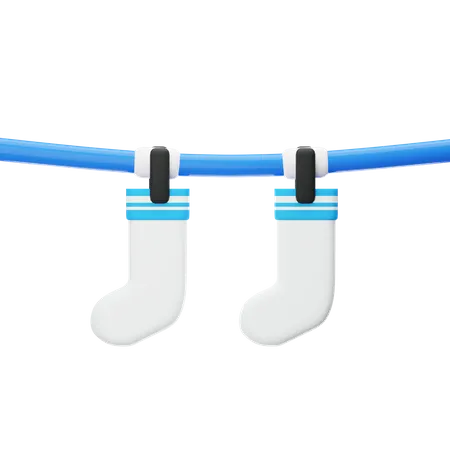 Drying Socks  3D Icon