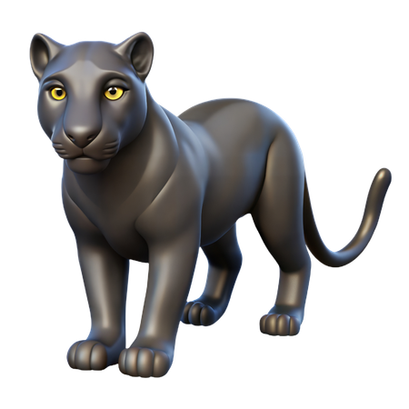 Dschungelpanther  3D Icon