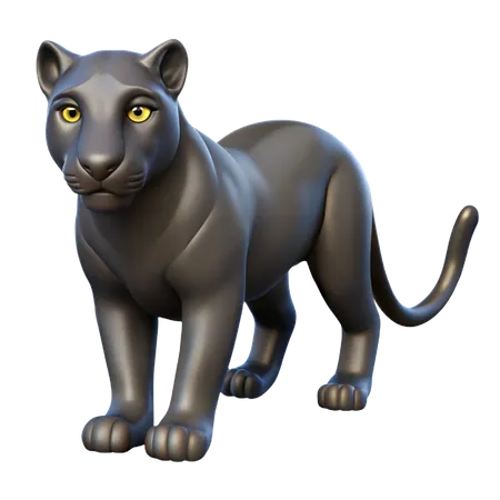 Dschungelpanther  3D Icon