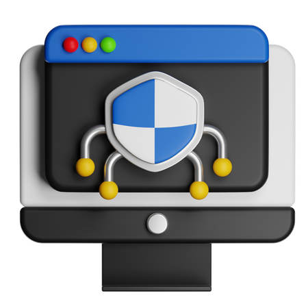 Du bouclier de sécurité des données  3D Icon