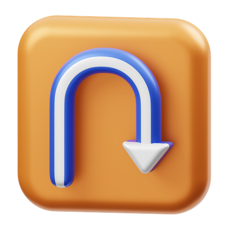 Du drehst dich um  3D Icon