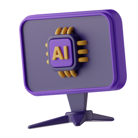 Du hast einen Monitor  3D Icon