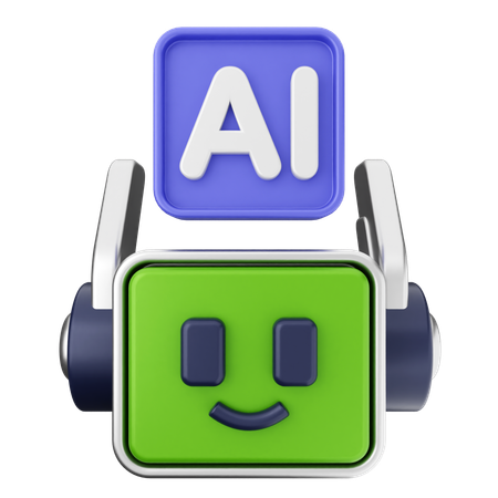 Du hast einen Roboter  3D Icon