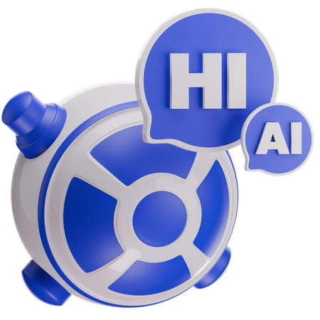 Du hast einen Roboter  3D Icon