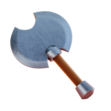 Dual Blades Axe  3D Icon