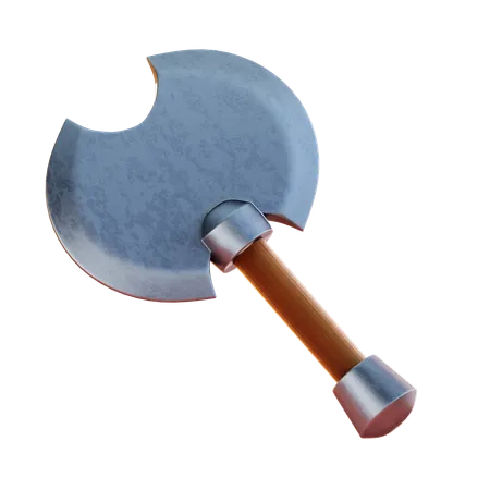 Dual Blades Axe  3D Icon