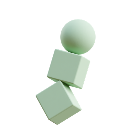 Dual Cube And Sphere  3D Icon