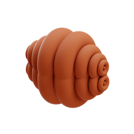 Dual Donut Ring Stack 3D Illustration