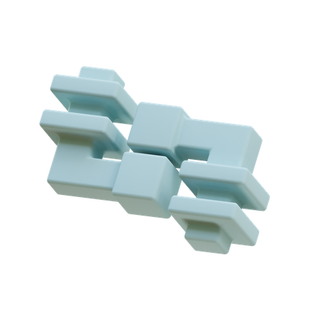 Dual L Shape Fittings  3D Icon