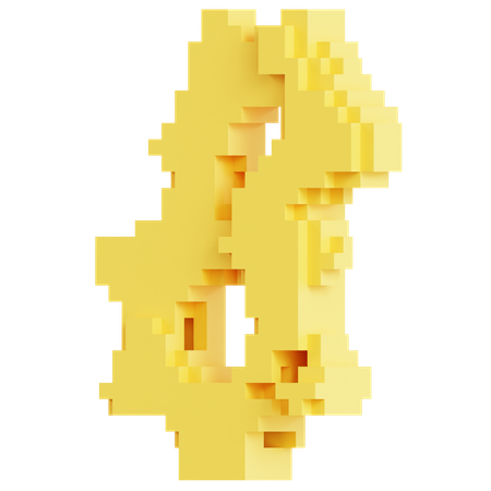 Dual Loop Voxel Mesh Model  3D Icon