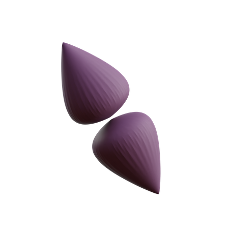 Dual Ribbed Waterdrops  3D Icon