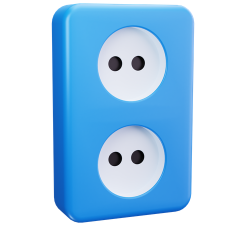 Dual Socket  3D Icon
