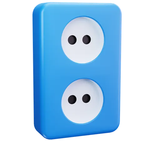 Dual Socket  3D Icon