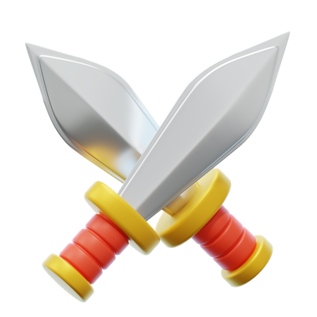 DUAL SWORD  3D Icon