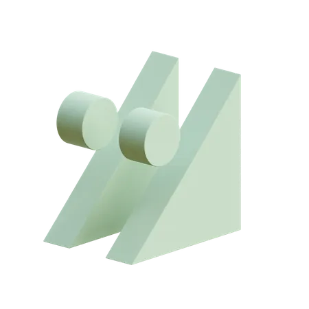 Dual Triangle And Spheres 3D Icon
