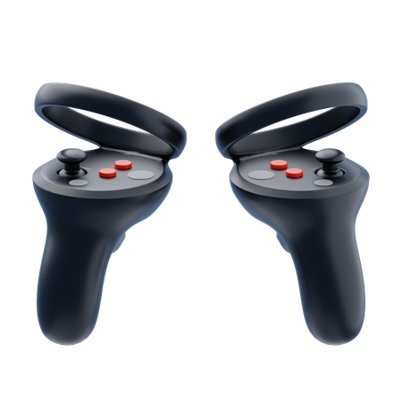 Dual Virtual Reality Controller  3D Icon