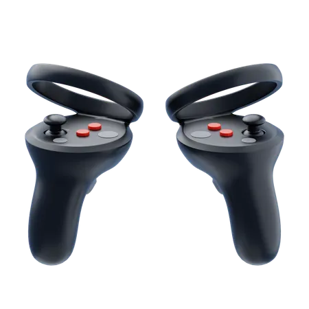 Dual Virtual Reality Controller  3D Icon