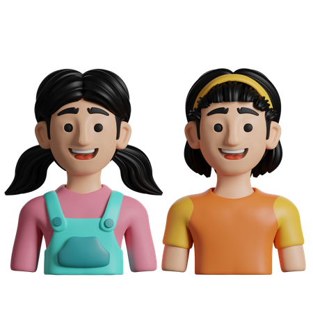 Duas irmãs  3D Icon