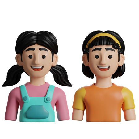 Duas irmãs  3D Icon