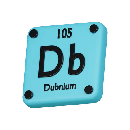 Dubnium Element 3 D Icon 3D Icon