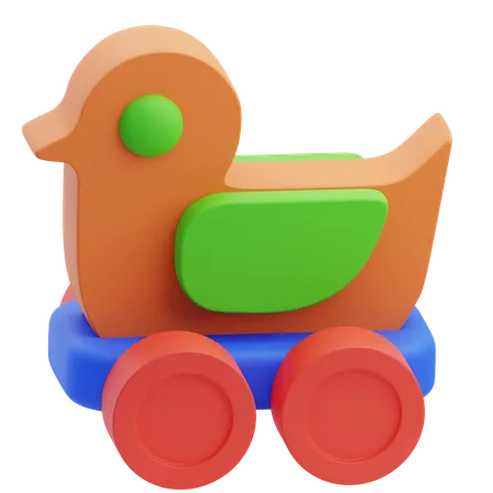 Duck Car Toy  3D Icon