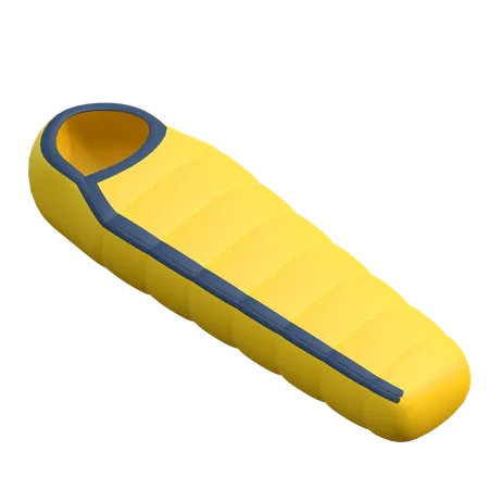 Duck Down Sleeping Bag Icon Outdoor Hiking 3 D Illustration 3D Icon
