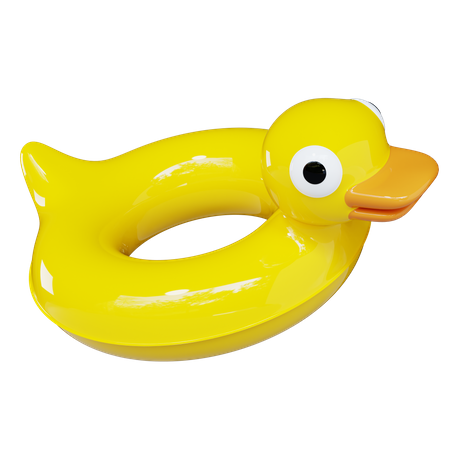 Duck Float 3D Illustration