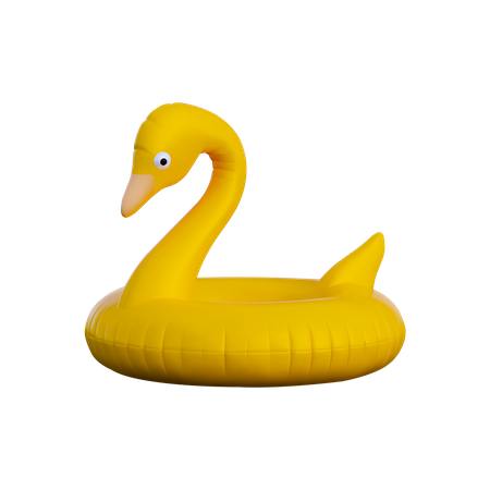 Duck Lifebuoy  3D Illustration