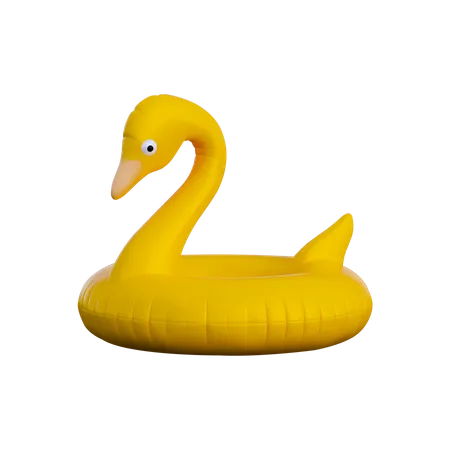 Duck Lifebuoy  3D Illustration