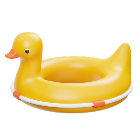 Duck Swim Ring  3D Icon