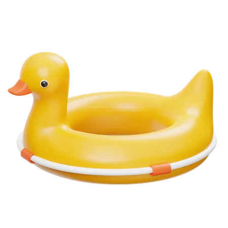 Duck Swim Ring  3D Icon