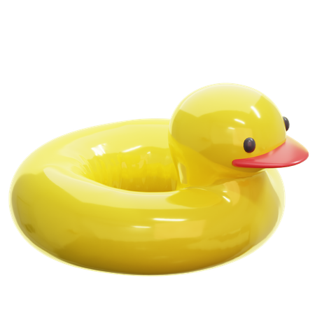 Duck Swimming Ring  3D Icon