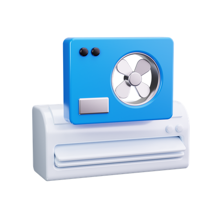 Ductless  3D Icon