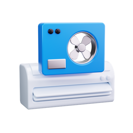 Ductless  3D Icon