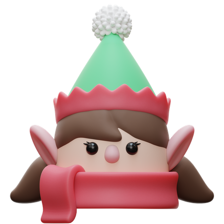 Elfo de Natal  3D Illustration