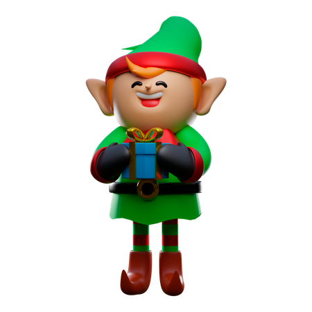 Elfo de Natal  3D Illustration