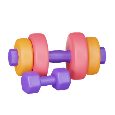 Dumbbell  3D Icon