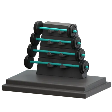 Dumbbell 3D Icon