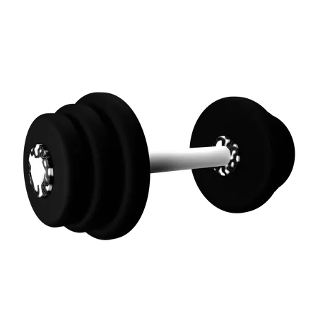 3 D Render Single Dumbbell Isolated Object With High Quality Render 3D Icon