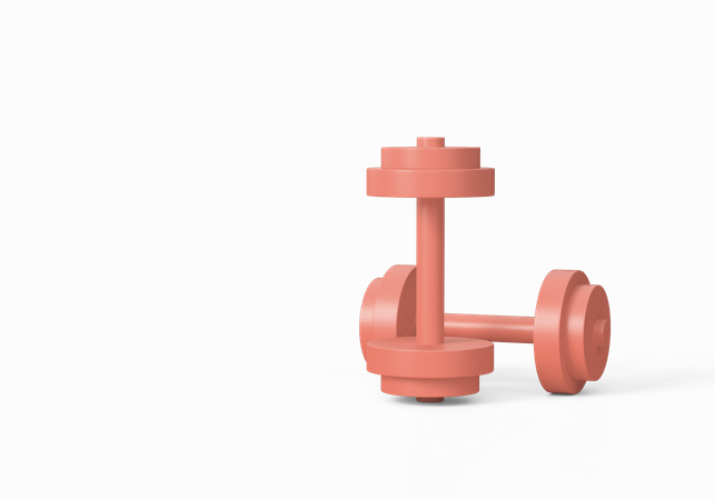 Dumbbell  3D Icon